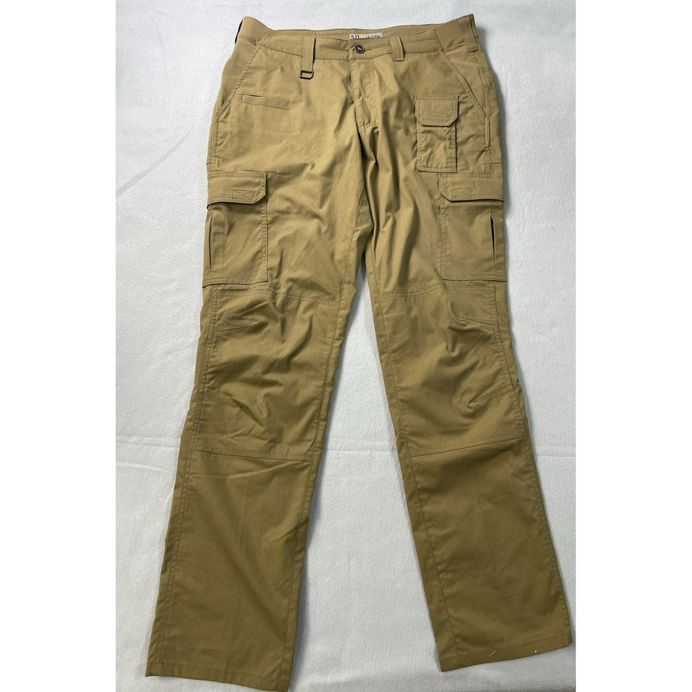 5.11 Tactical Men's Khaki Cargo Pants Ripstop Work Outdoor Rugged Relaxed 34X34 - Picture 2 of 16